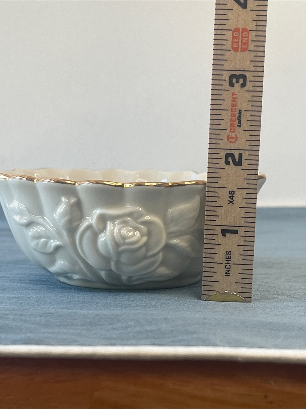 Vintage Lenox Rose Blossom Ivory Gold Trim Bowl - Picture 7 of 7